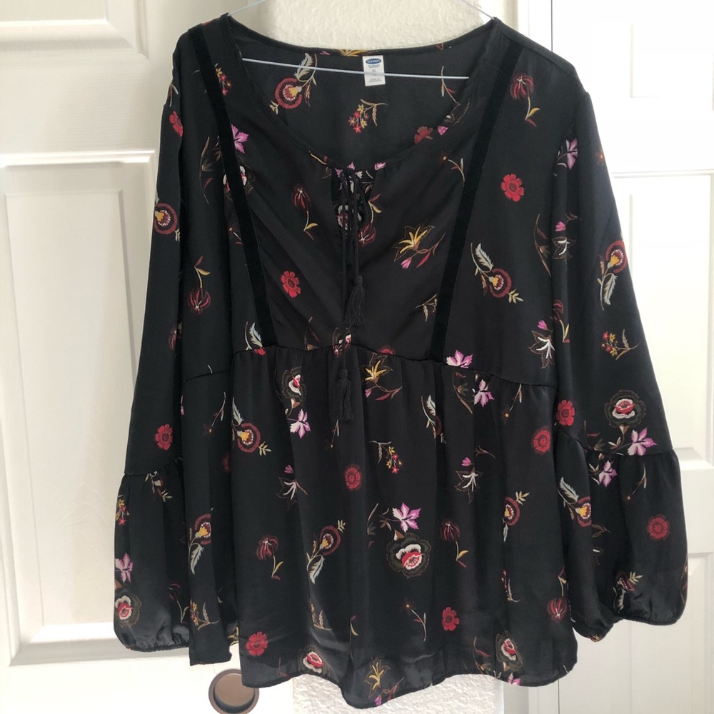 NWT Old Navy floral boho float blouse top